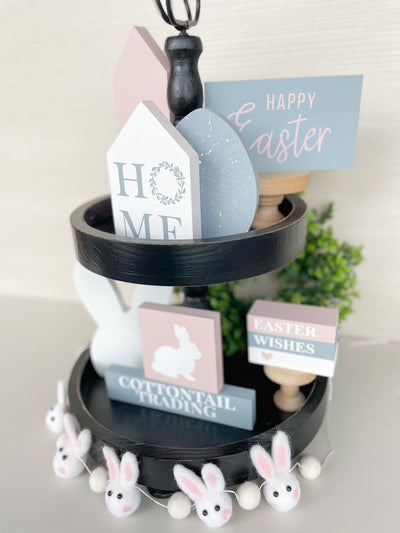 Easter DIY Tiered Tray Decor