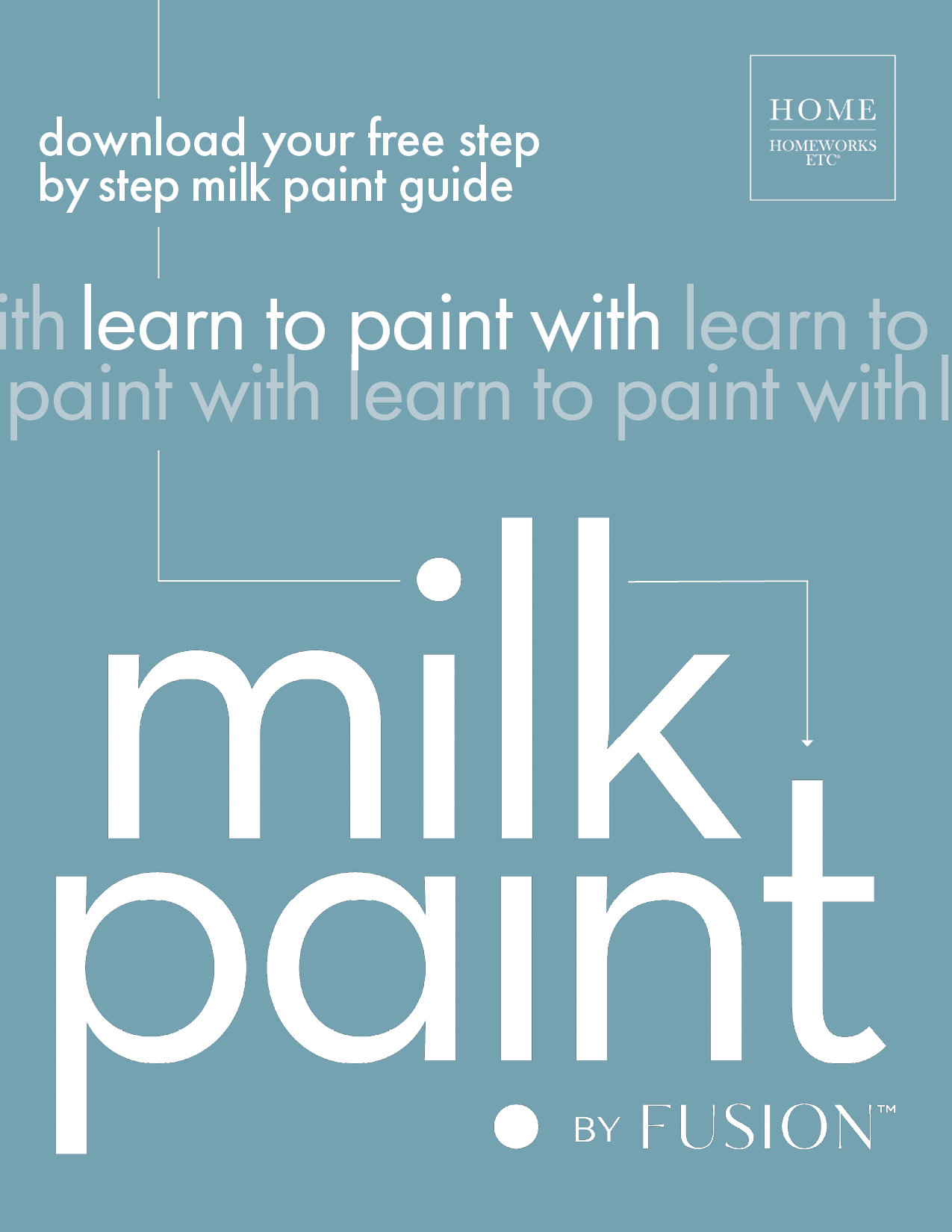 Free Learning to paint with Milk Paint by Fusion Guide!