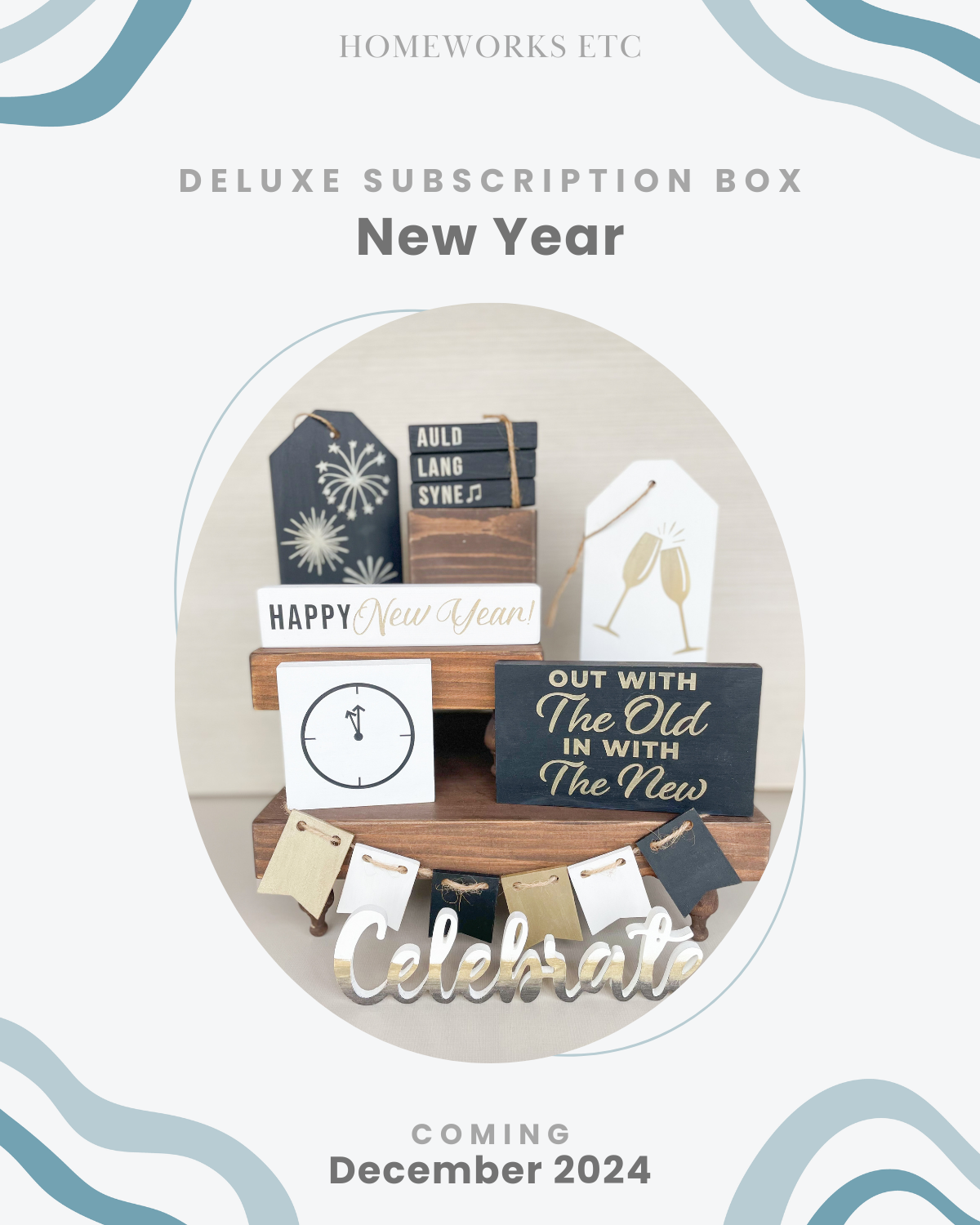 Tiered Tray Decor  | Deluxe DIY Box Subscription - Homeworks Etc ®