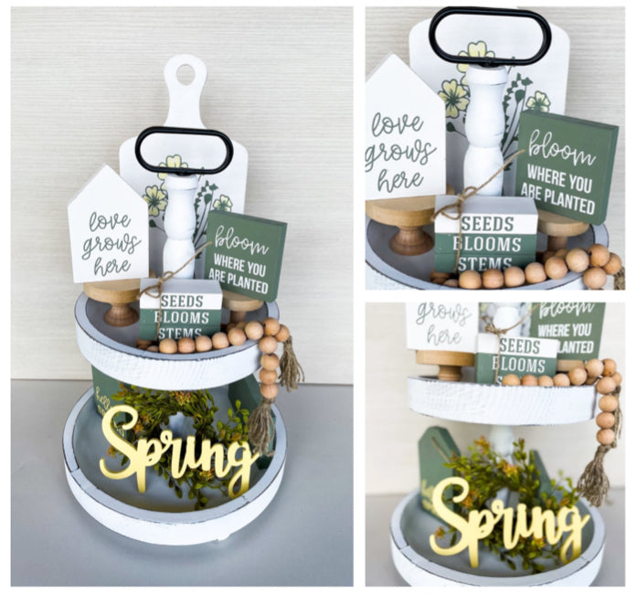 Tiered Tray Decor  | Deluxe DIY Box Subscription - Homeworks Etc ®