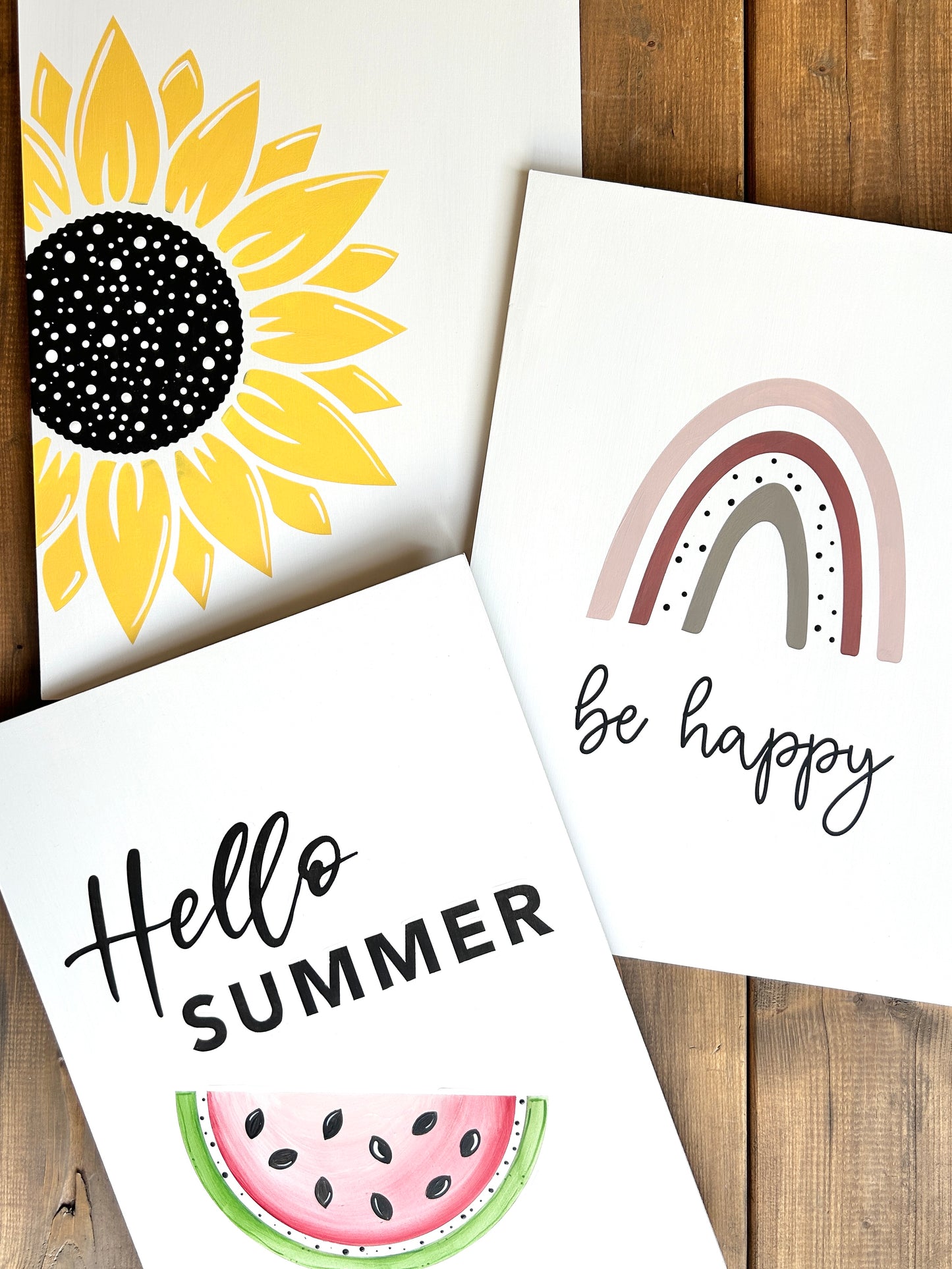 Be happy Rainbow Poster Board | DIY Kit - Homeworks Etc ®