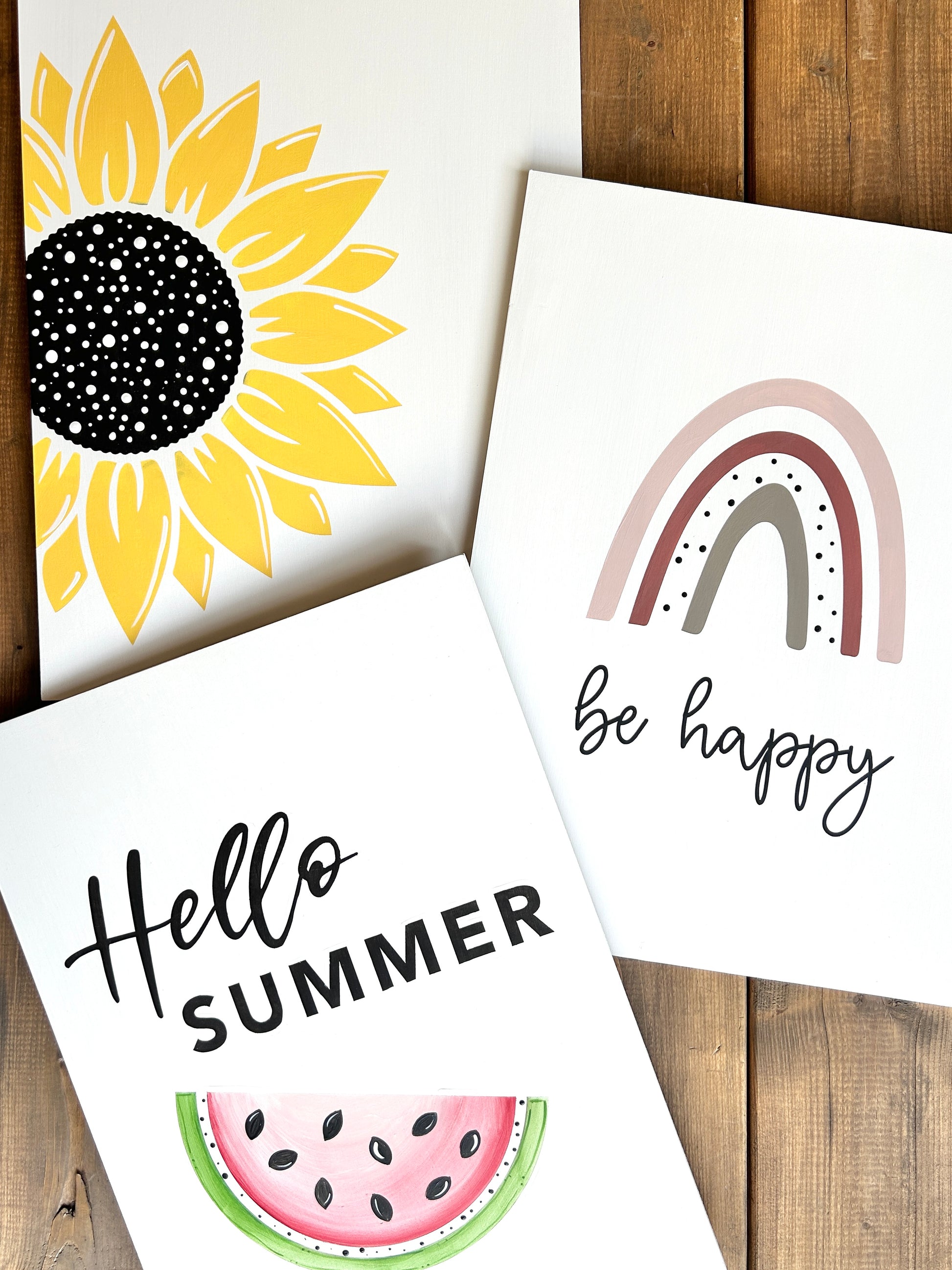 Be happy Rainbow Poster Board | DIY Kit - Homeworks Etc ®