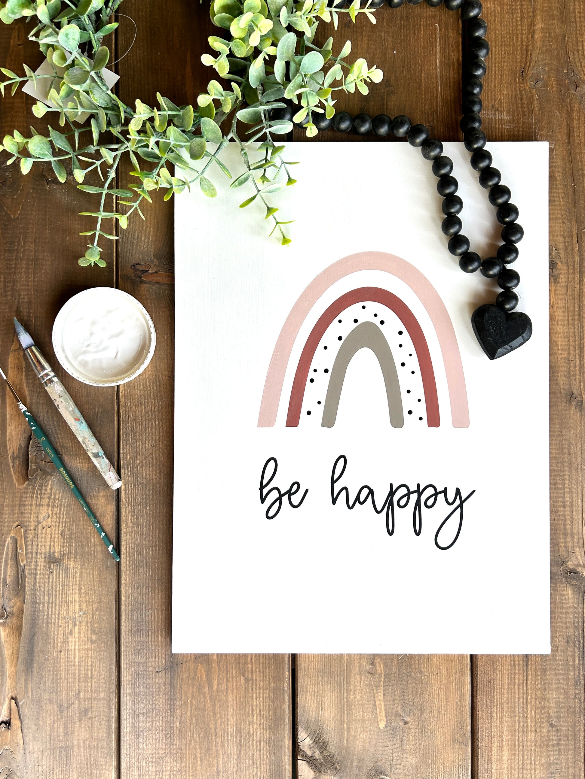 Be happy Rainbow Poster Board | DIY Kit - Homeworks Etc ®