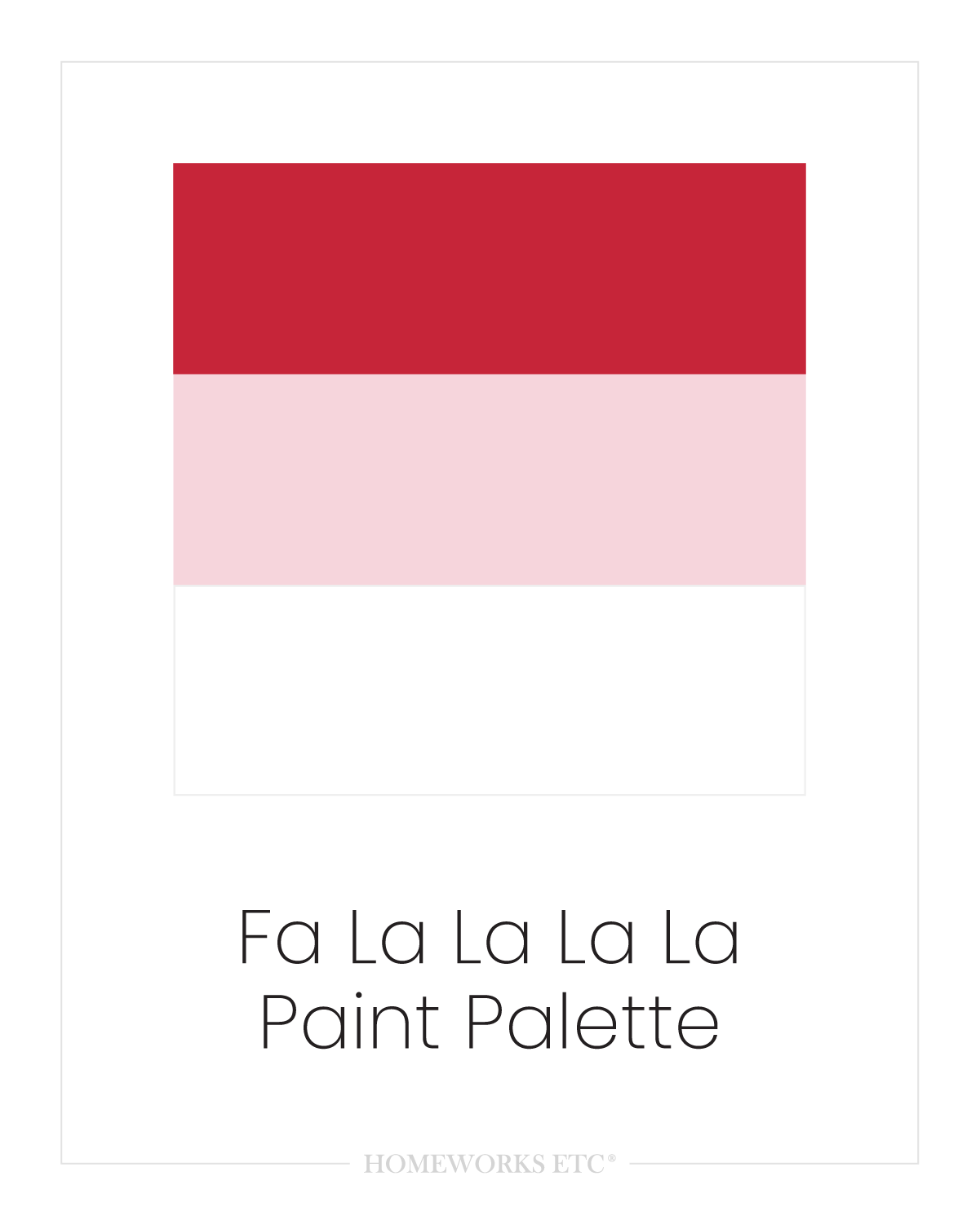 Fa La La La La Paint Palette | Acrylic Craft Paint - Homeworks Etc ®