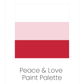 Peace & Love Paint Palette | Acrylic Craft Paint - Homeworks Etc ®