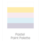 Pastel Paint Palette | Acrylic Craft Paint - Homeworks Etc ®