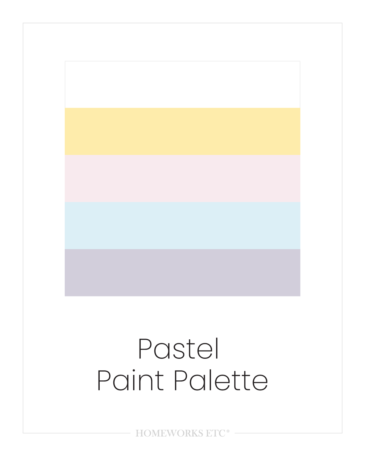 Pastel Paint Palette | Acrylic Craft Paint - Homeworks Etc ®