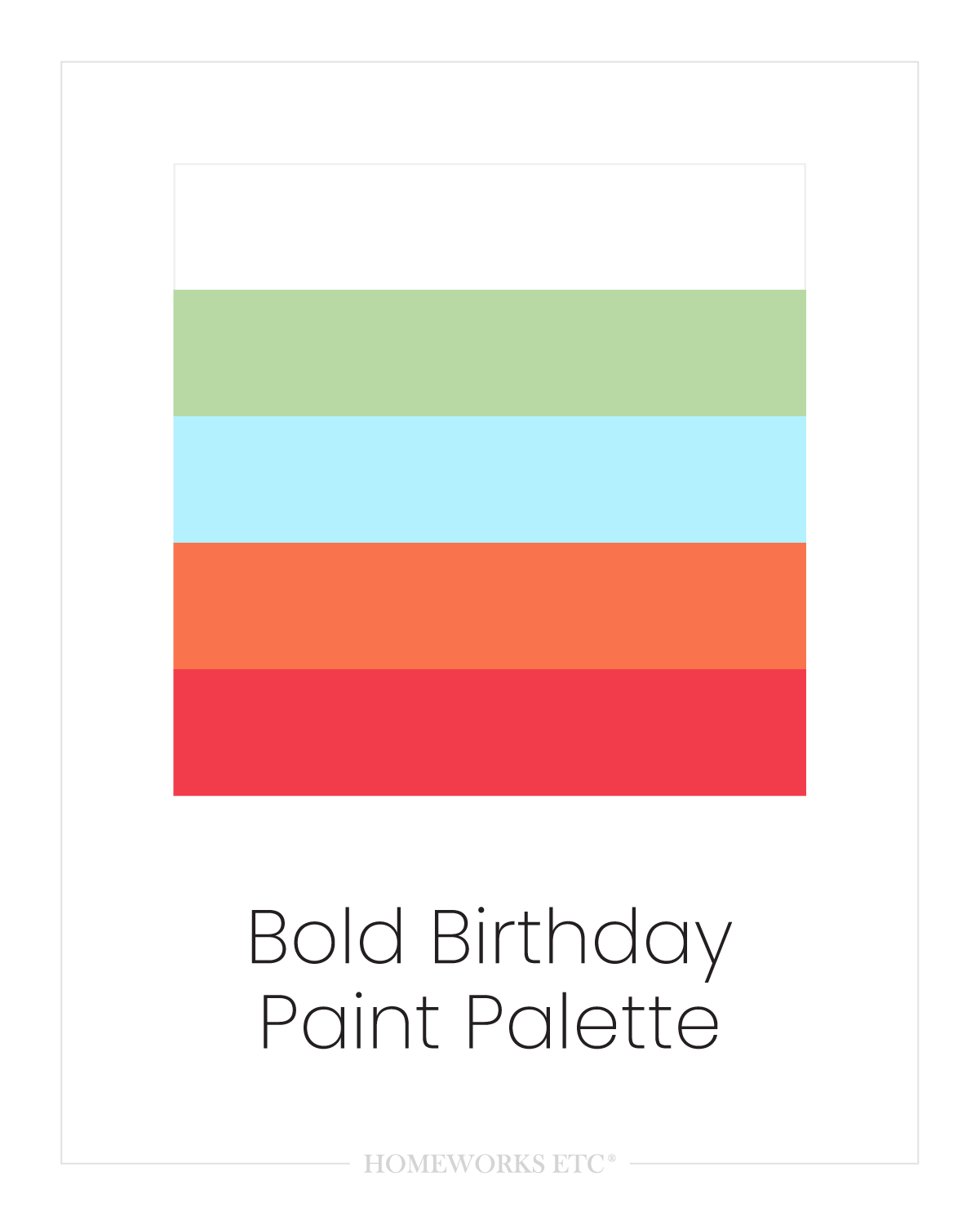 Bold Paint Palette | Acrylic Craft Paint - Homeworks Etc ®