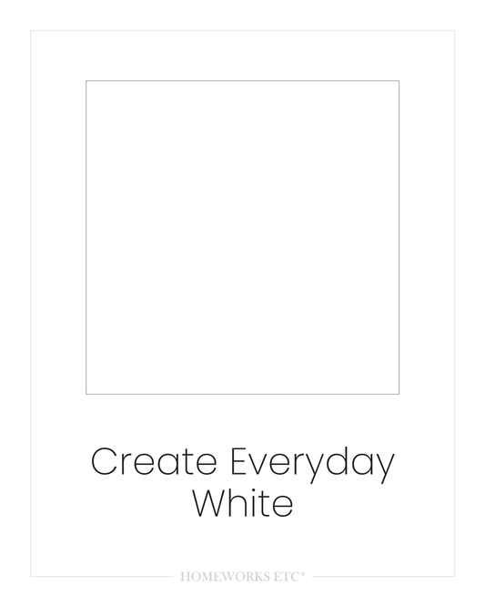 Create Everyday White | Acrylic Craft Paint 2oz. - Homeworks Etc ®