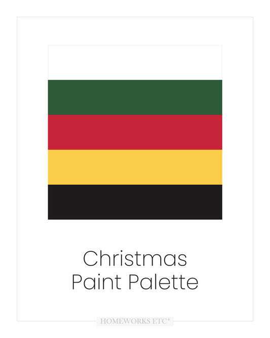 Christmas Paint Palette | Acrylic Craft Paint - Homeworks Etc ®