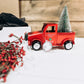 Classic Christmas Farmhouse Truck & Red Berry Wreath Gift Set – Holiday Décor & DIY Add-On Gift