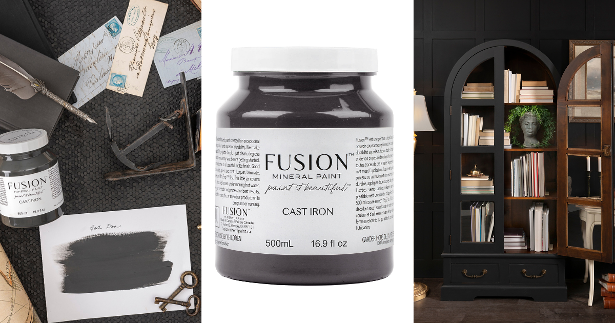 Cast Iron | Fusion™ Mineral Paint﻿ (Tester and Pint Size) - Homeworks Etc ®