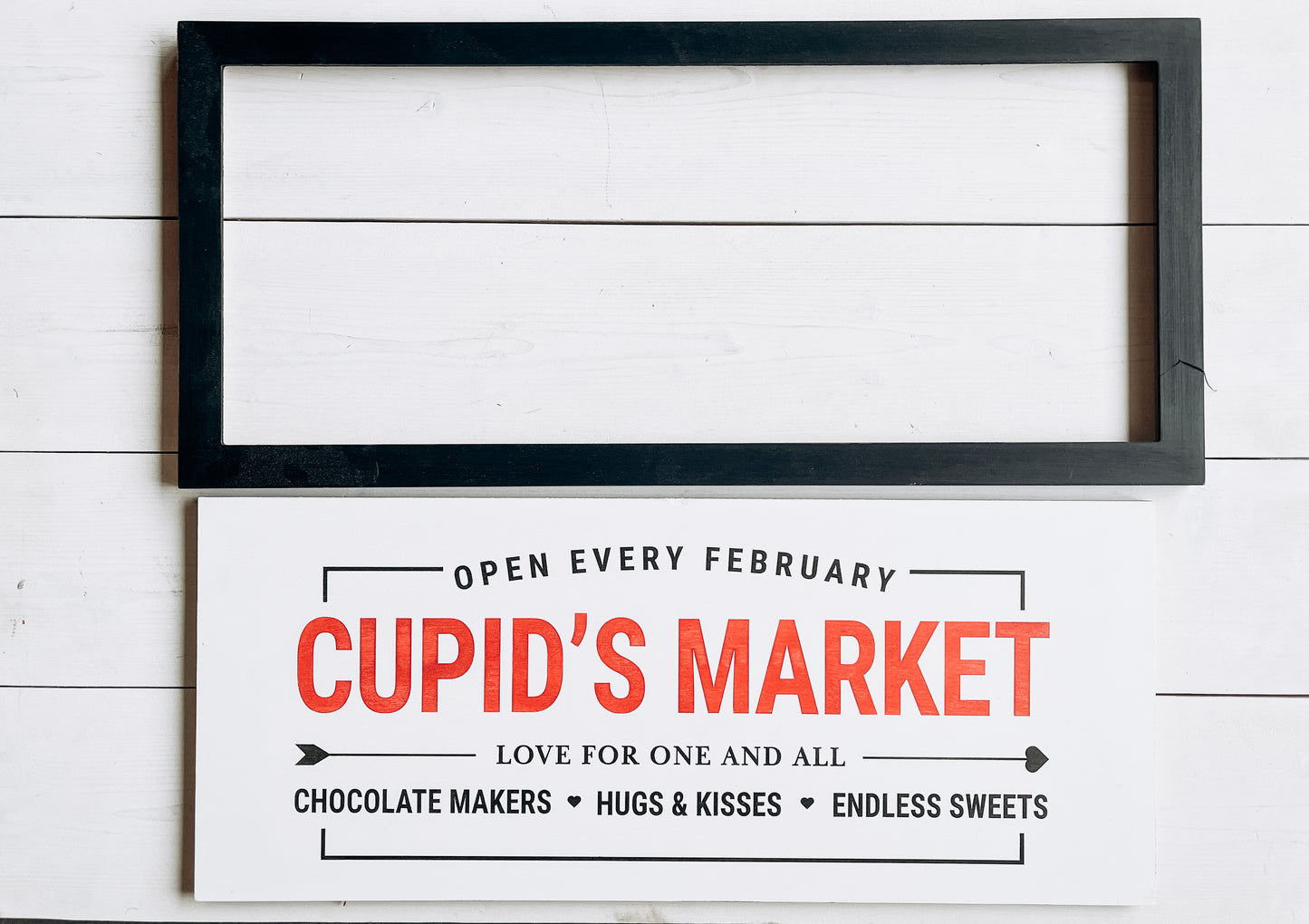 DIY Large Wood Sign "Cupid's Market" Painting Kit - Homeworks Etc ®