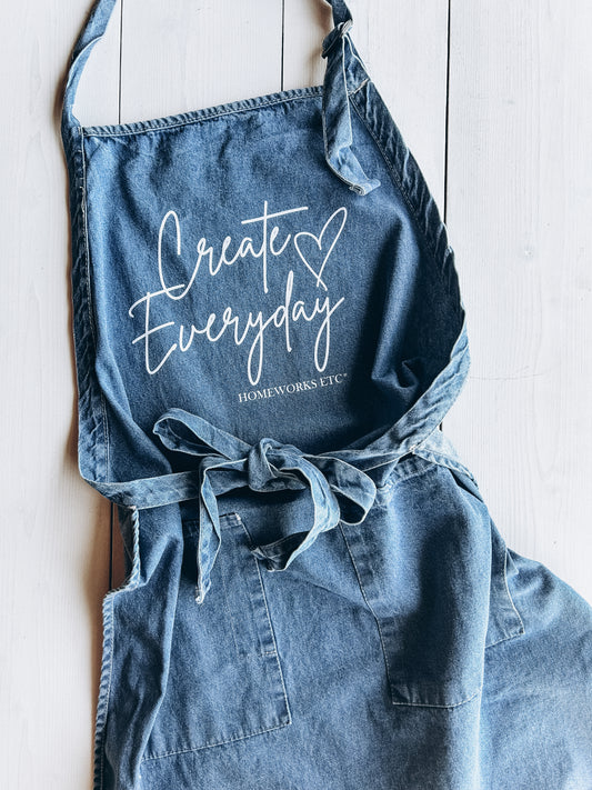 Homeworks Etc Create Everyday Denim Apron - Homeworks Etc ®