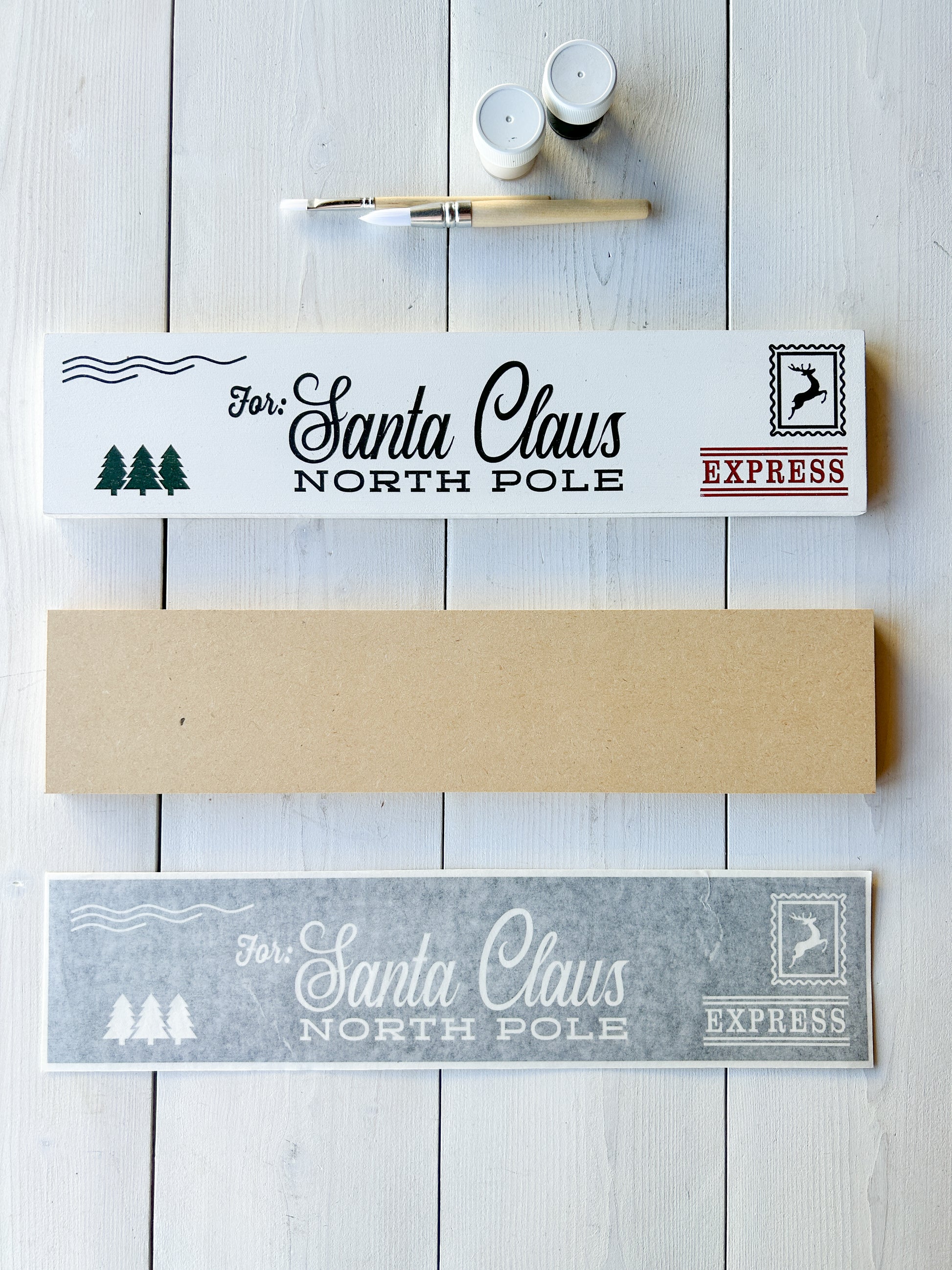 Letter to Santa Claus Signature DIY Sign Painting | DIY Kit - Homeworks Etc ®