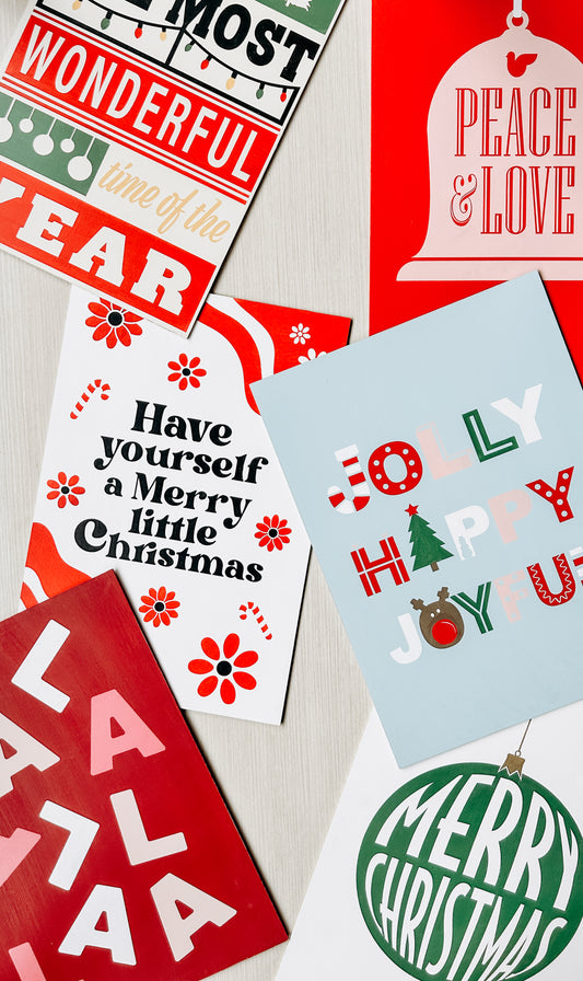 Christmas Poster Board Signs | DIY Kit - Homeworks Etc ®