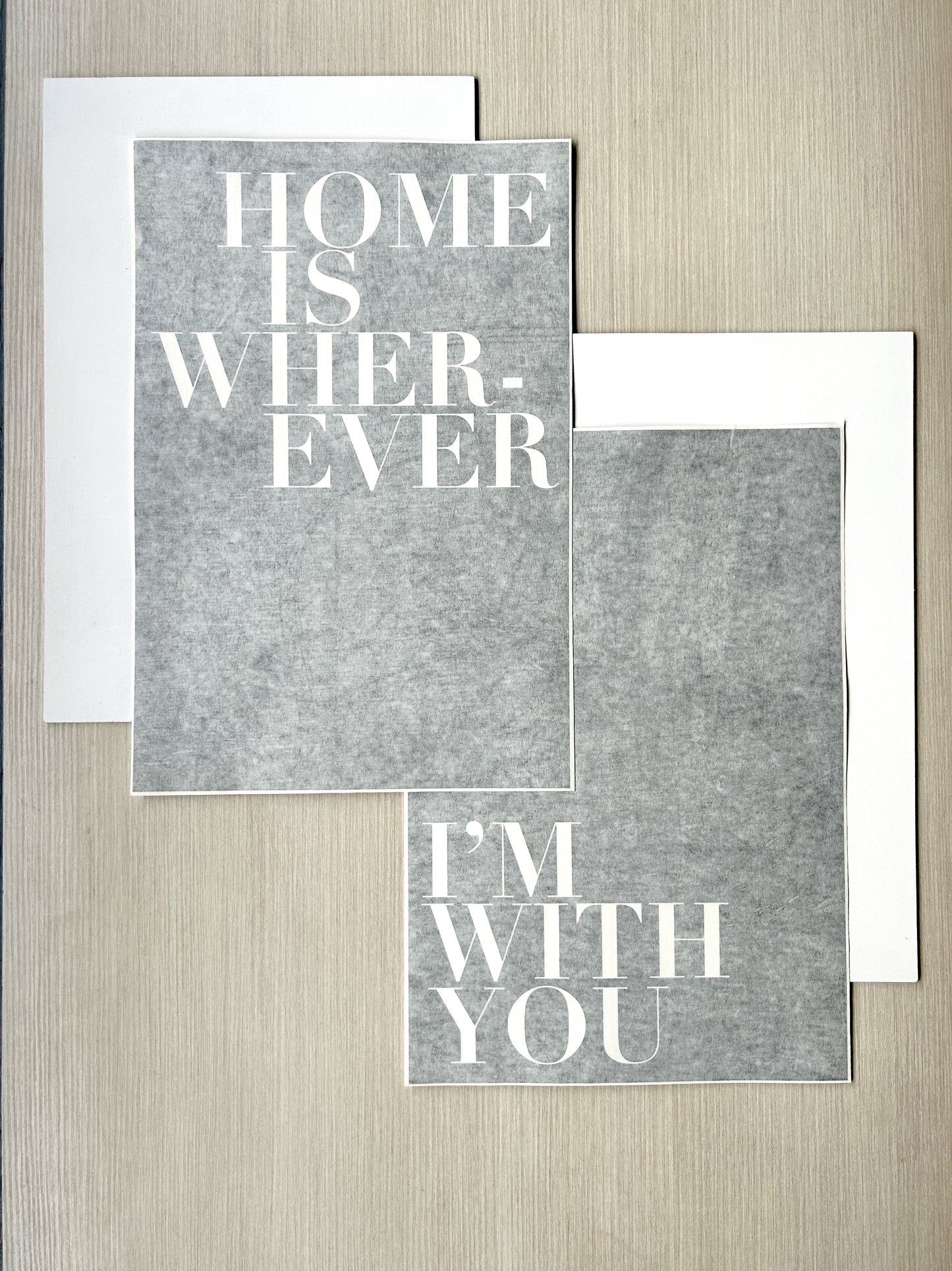 Home is Wherever I'm With You Master Bedroom Poster Boards (set of 2) | DIY Kit - Homeworks Etc ®