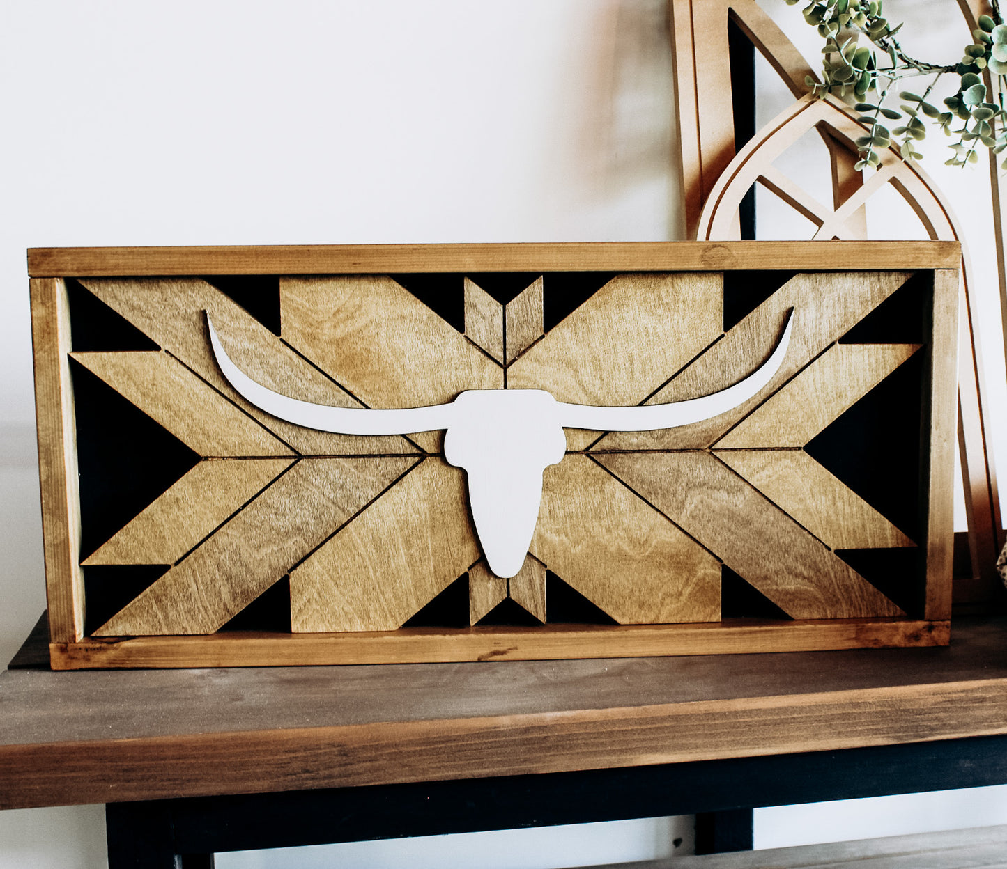 DIY Western Long Horn Wood Sign | DIY Kit - Homeworks Etc ®