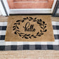 Hello Wreath DIY Doormat