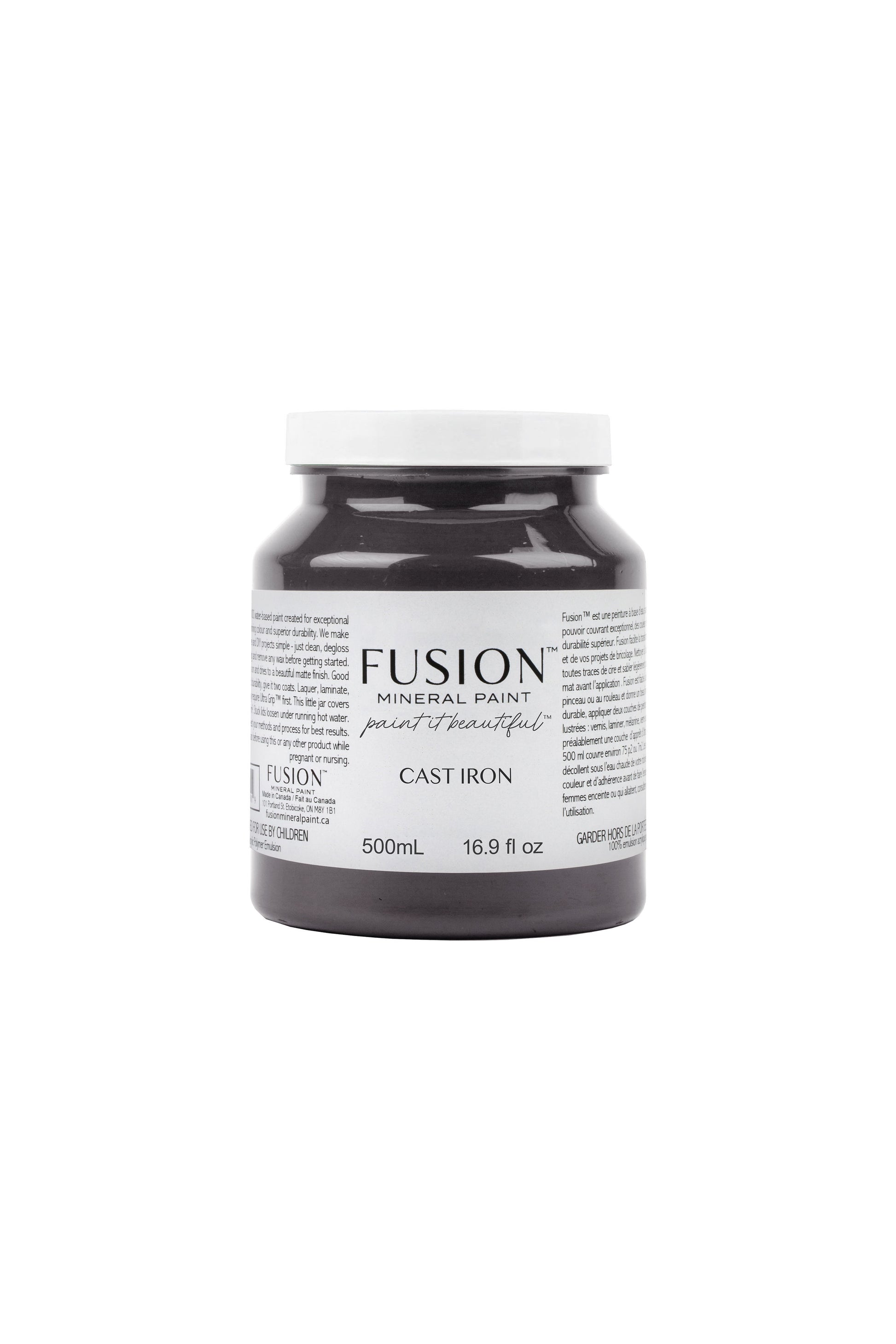 Cast Iron | Fusion™ Mineral Paint﻿ (Tester and Pint Size) - Homeworks Etc ®