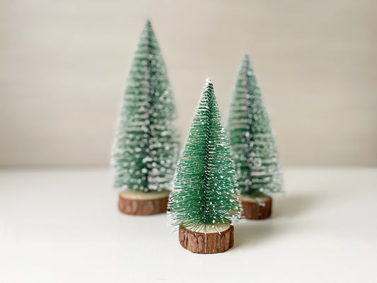 Bottle Brush Christmas Trees (Set of 3) - Homeworks Etc ®