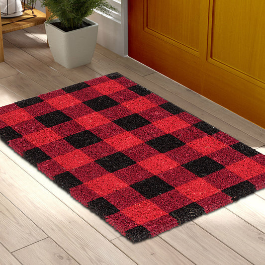 Buffalo Check Doormat | Red - Homeworks Etc ®