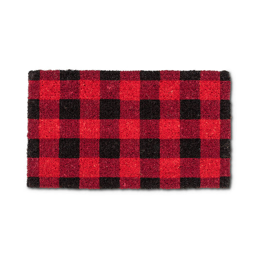 Buffalo Check Doormat | Red - Homeworks Etc ®