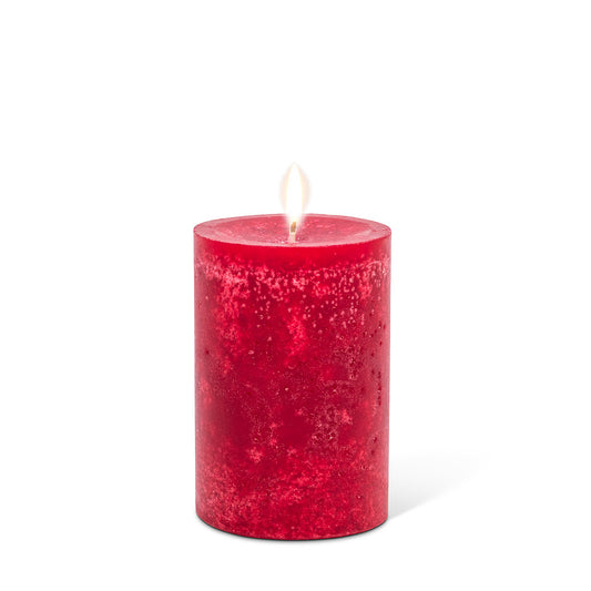 Small Pillar Candle | Deep Red - Homeworks Etc ®