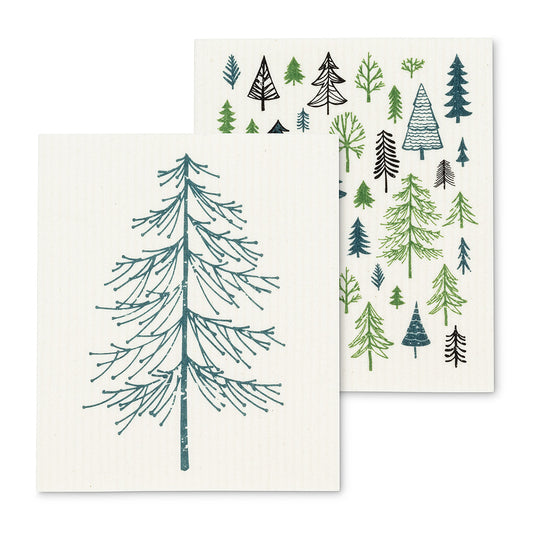 Trees Swedish Dish Cloth Set - Homeworks Etc ®