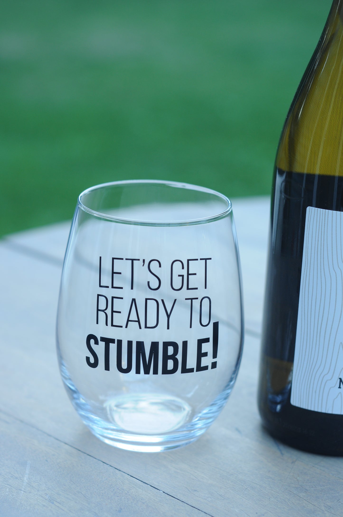 Lets Get Ready To Stumble! Wine Glass Decal - Homeworks Etc ®