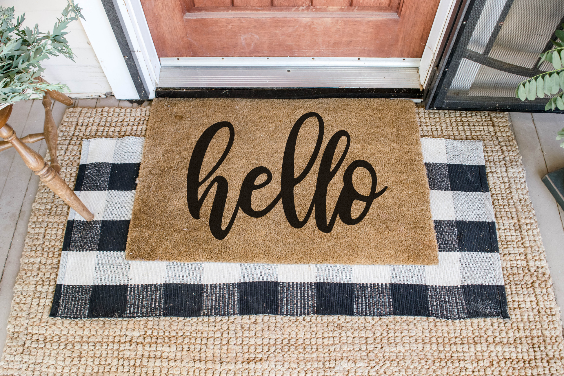 Hello DIY Doormat | DIY Kit - Homeworks Etc ®