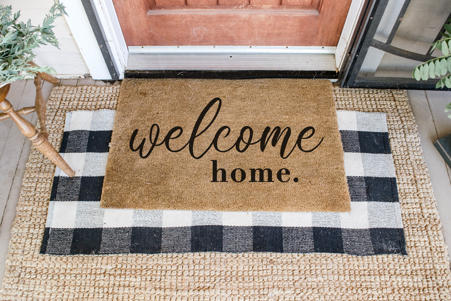 Welcome home. DIY Doormat | DIY Kit - Homeworks Etc ®