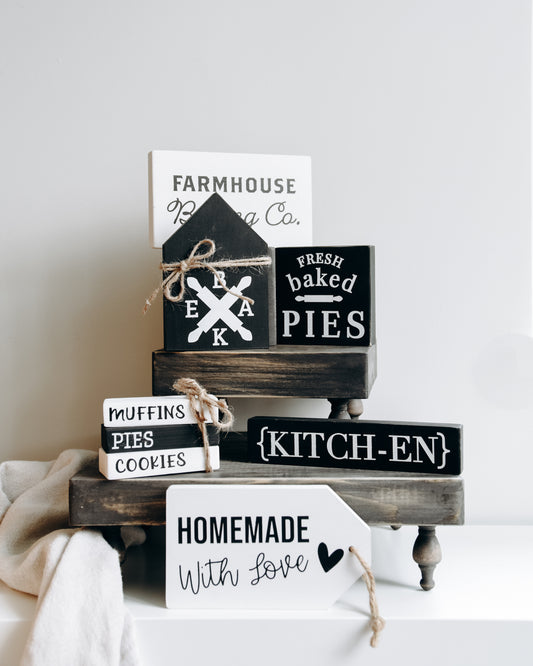 Kitchen Tiered Tray DIY kit | Homemade with love