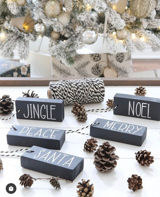 DIY Christmas Mini Sign Ornaments (Set of 6) - Homeworks Etc ®