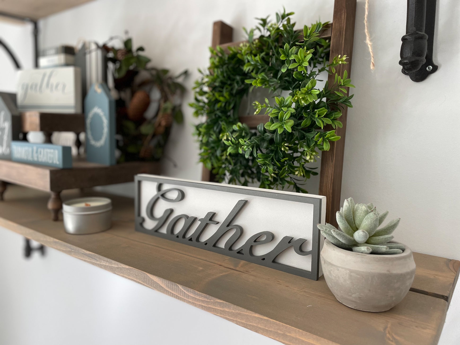 Gather Wood Sign | DIY Kit - Homeworks Etc ®