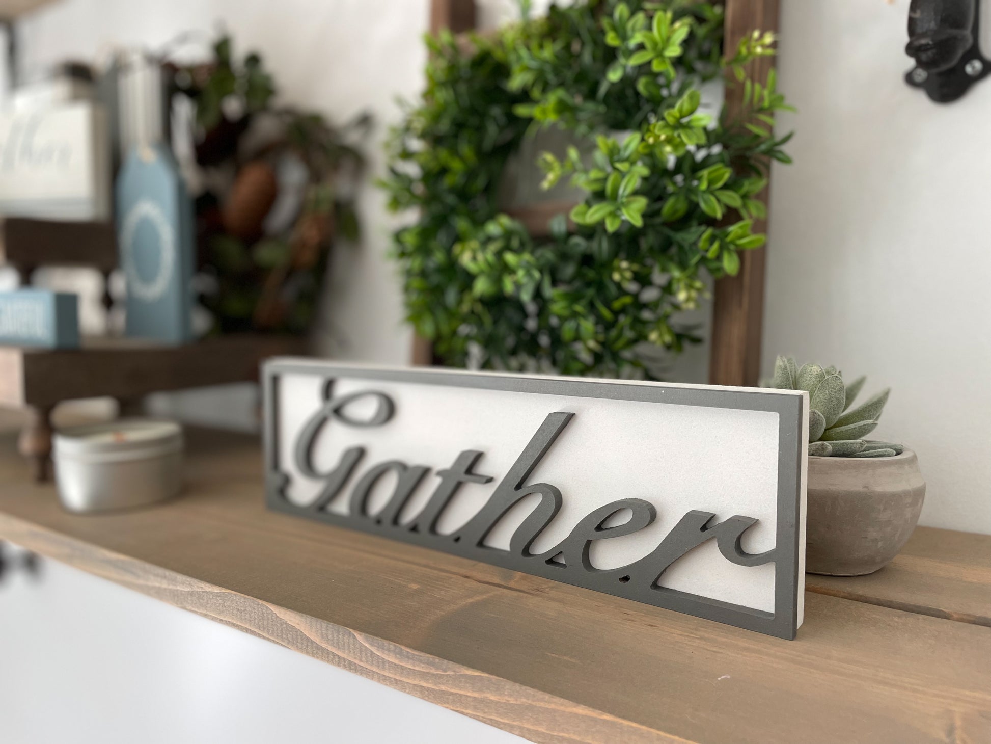 Gather Wood Sign | DIY Kit - Homeworks Etc ®