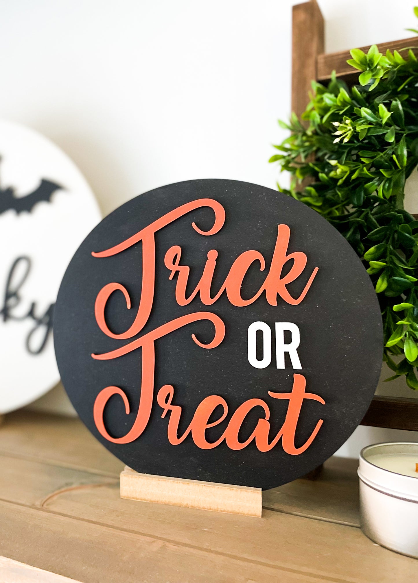 Trick or Treat Round Sign | DIY Kit - Homeworks Etc ®