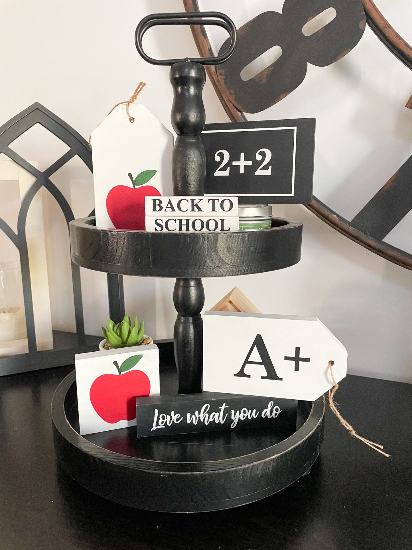 Back to School Tiered Tray Decor | DIY Kit - Homeworks Etc ®