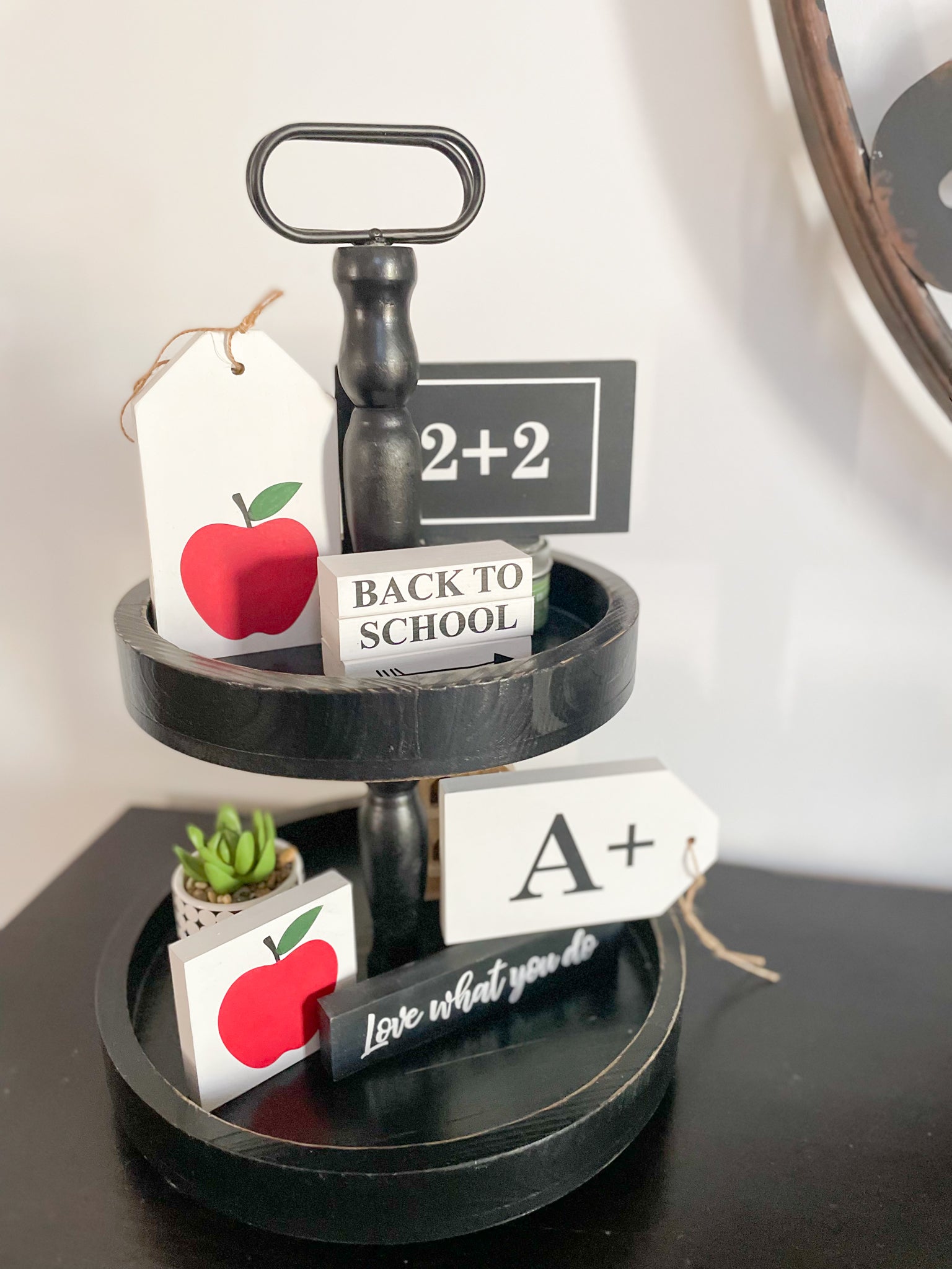 Back to School Tiered Tray Decor | DIY Kit - Homeworks Etc ®