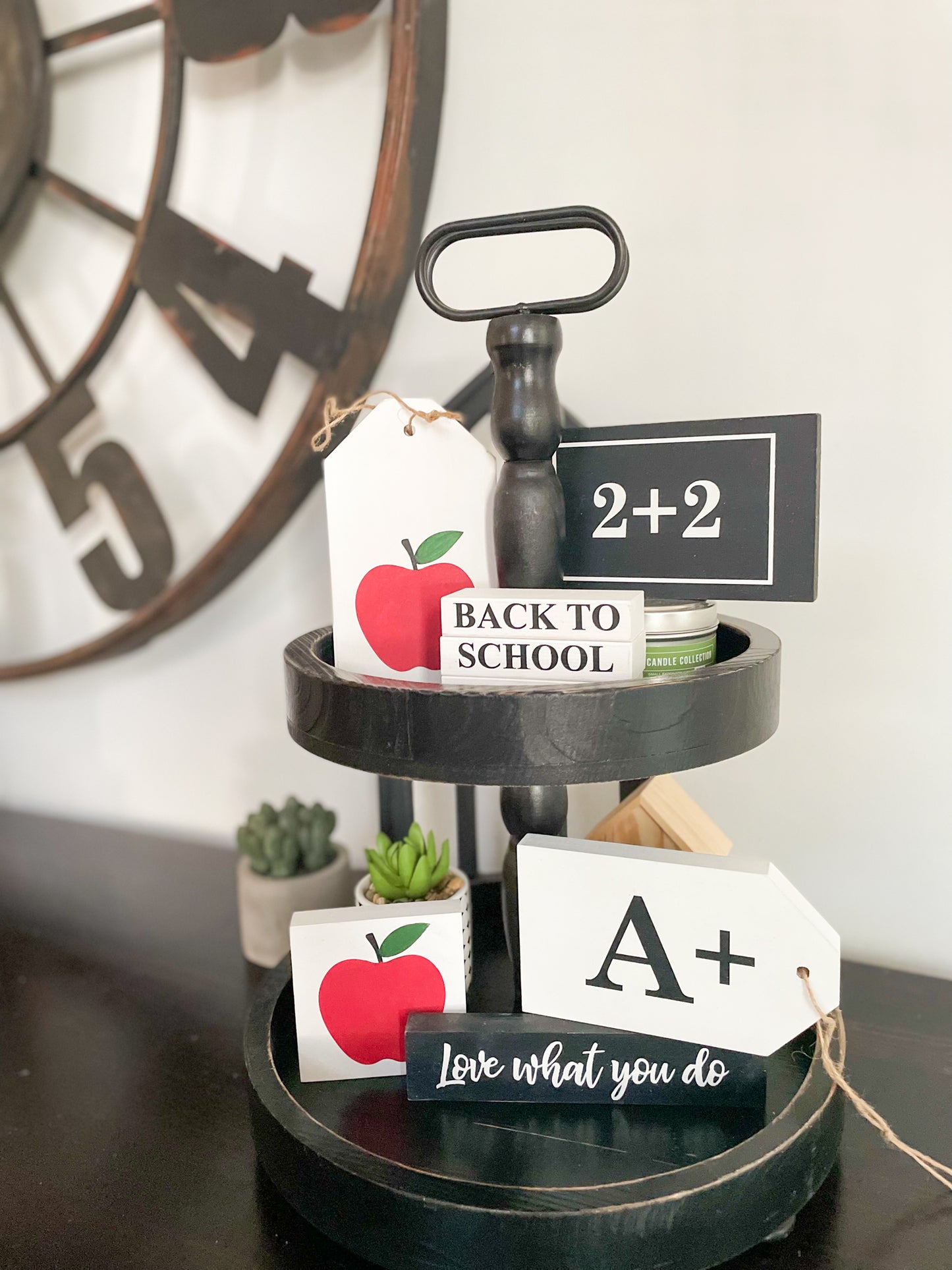 Back to School Tiered Tray Decor | DIY Kit - Homeworks Etc ®