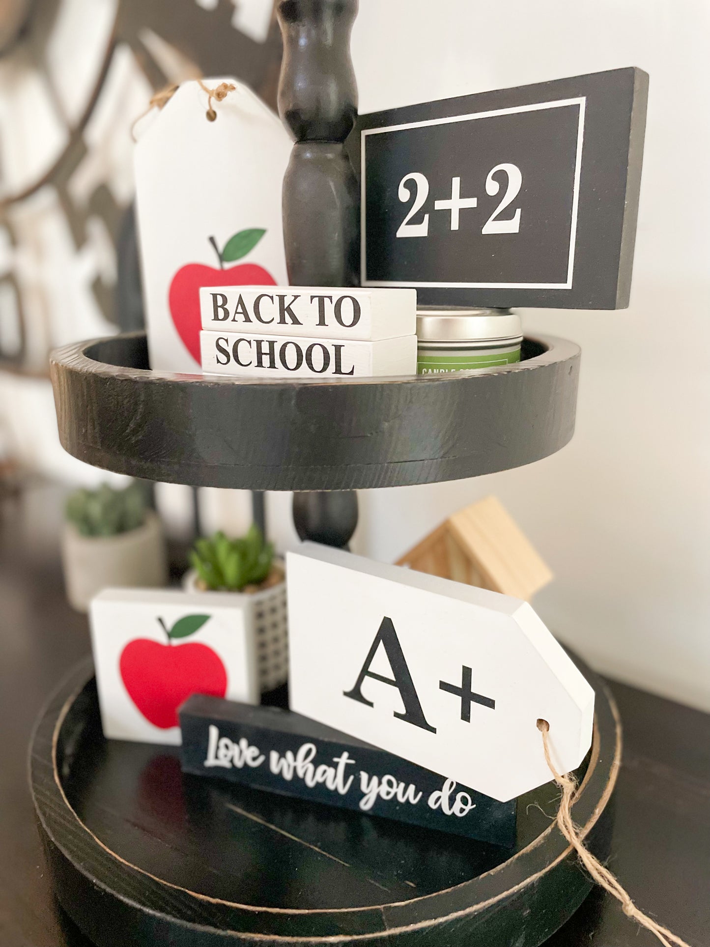 Back to School Tiered Tray Decor | DIY Kit - Homeworks Etc ®