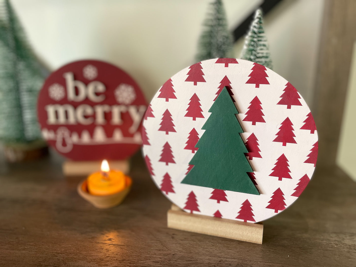 Round Christmas Signs (6") | DIY Kit - Homeworks Etc ®