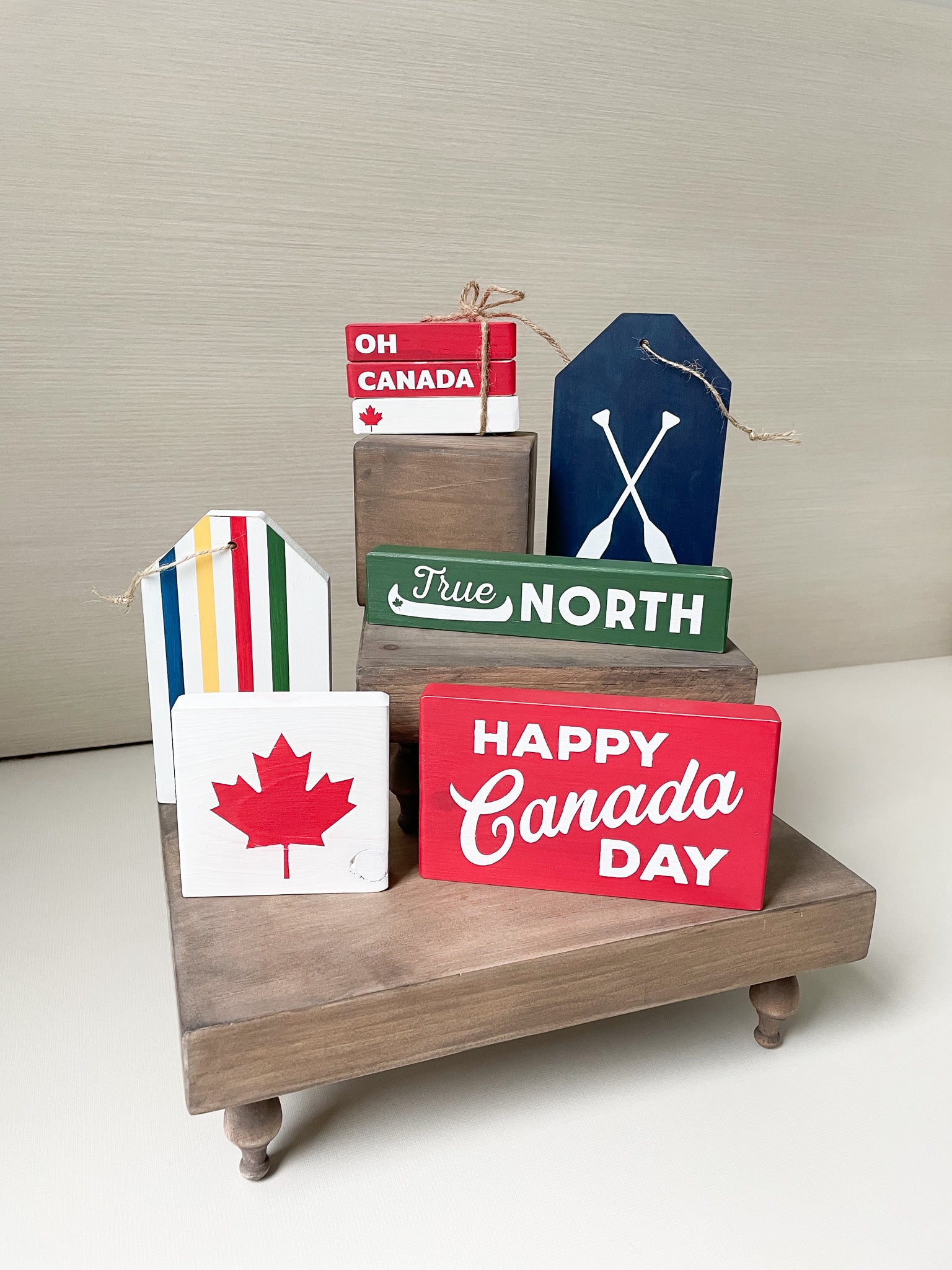 Canada Day Tiered Tray DIY Box | DIY Kit - Homeworks Etc ®