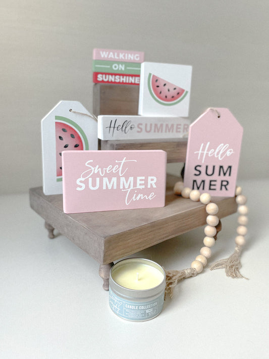 Summer Watermelon Tiered Tray decor | DIY Kit - Homeworks Etc ®