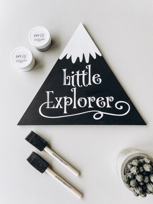 Little Explorer Triangle Sign | DIY kit - Homeworks Etc ®