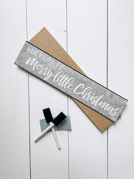 Have Yourself A Merry Little Christmas DIY Signature Sign Painting | DIY Kit - Homeworks Etc ®