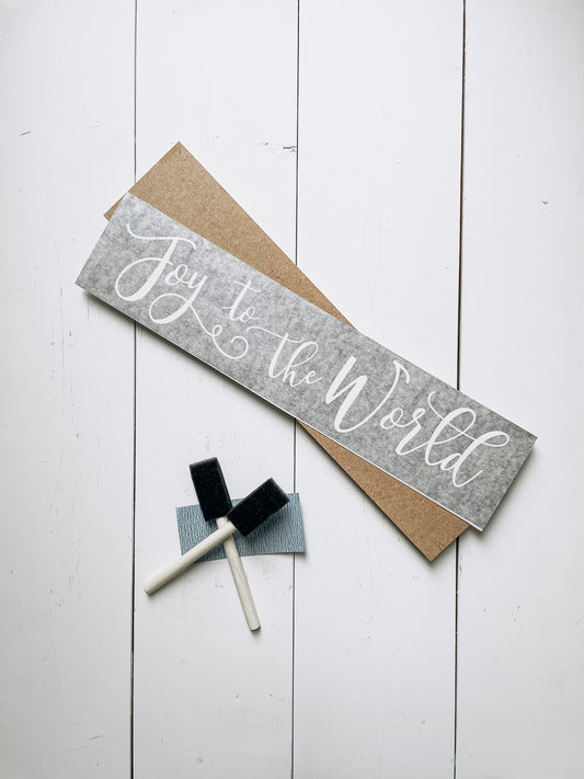 Joy to the world Signature Sign Painting | DIY Kit - Homeworks Etc ®