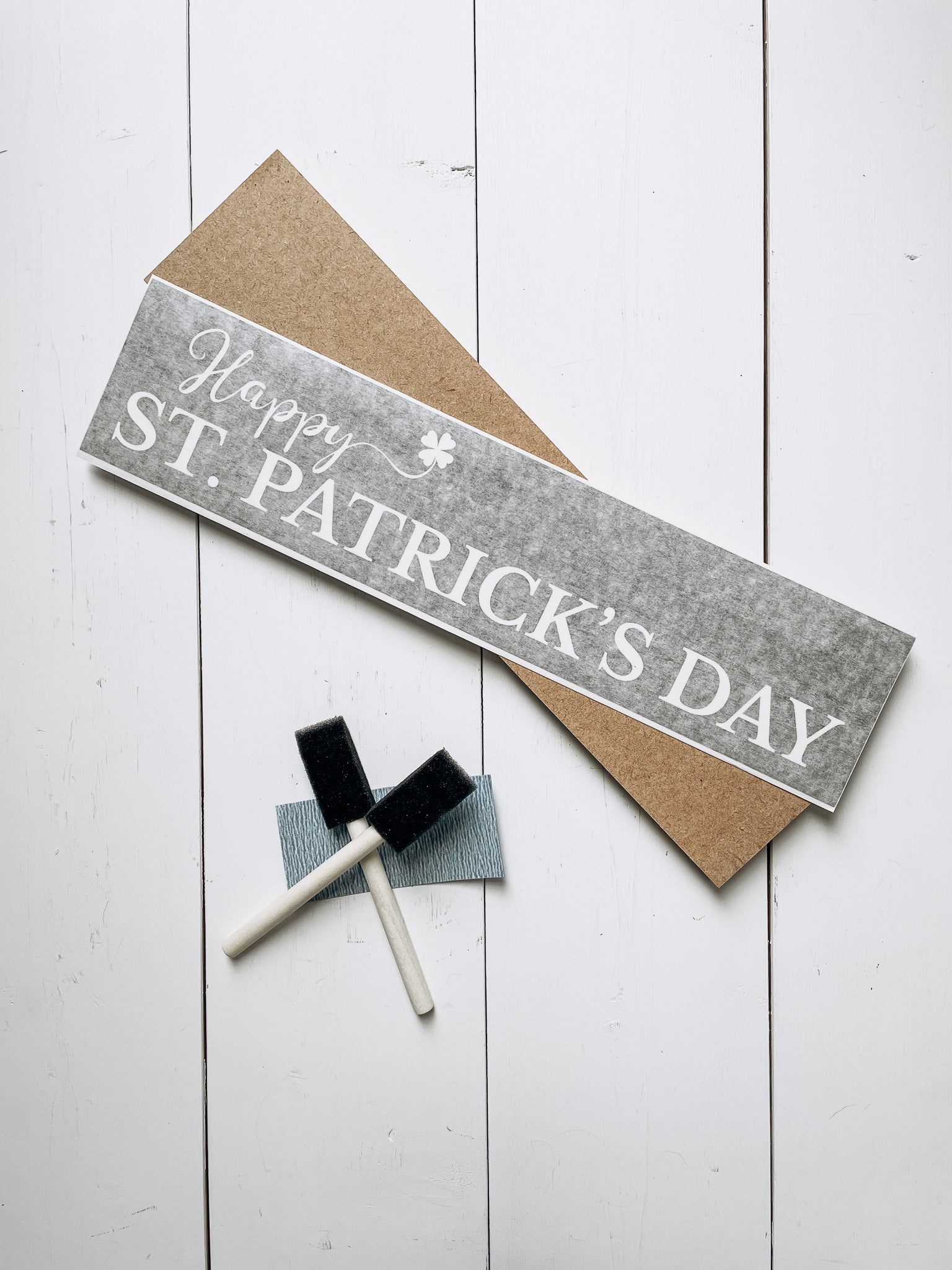 Happy St. Patrick's Day Signature Sign Painting | DIY Kit - Homeworks Etc ®