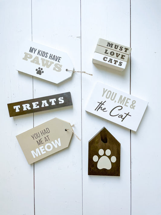 DIY Cat Themed Tiered Tray decor | DIY Kit - Homeworks Etc ®