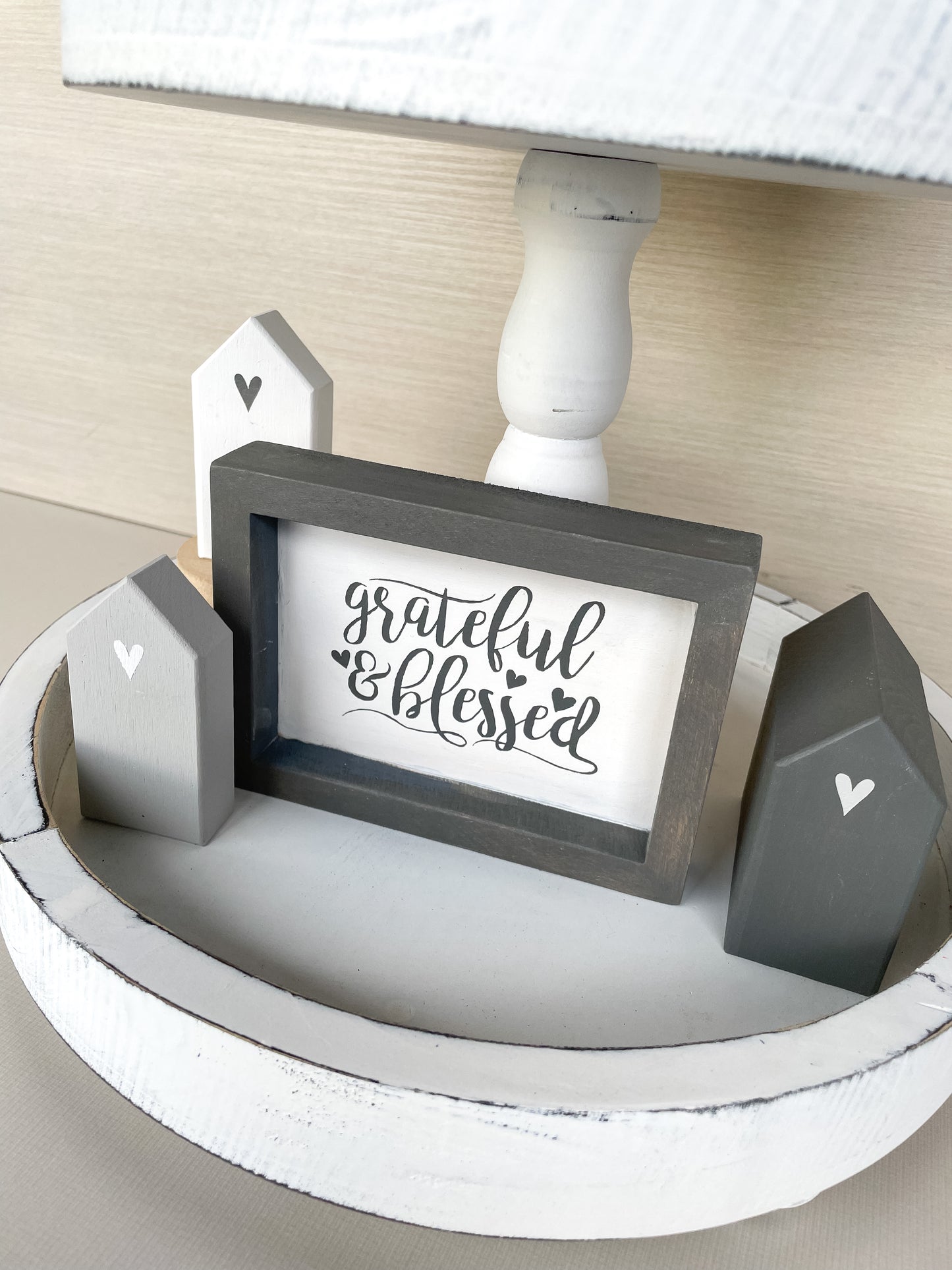 Grateful and Blessed Mini House Set of 6 - Homeworks Etc ®